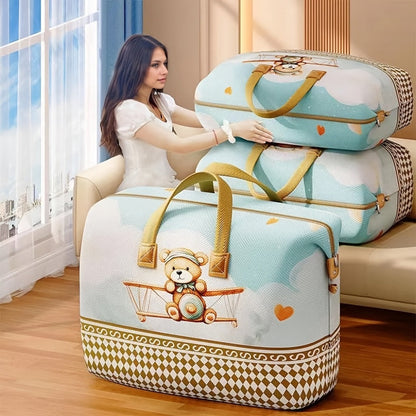 Large Capacity Moisture-Proof Storage Bag for Blankets, Clothes & Bedding – Extra Large Organizer Bag for Moving