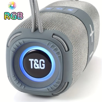 Portable Bluetooth Speaker TG668 Model with IPX4, LED Breathing Light, TWS, FM, USB, TF and AUX
