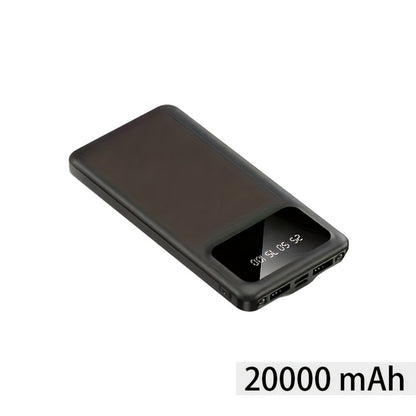 Power Bank 20000mAh with Dual USB Output, USB-C and Micro Input, 5V/2.1A and Digital Display