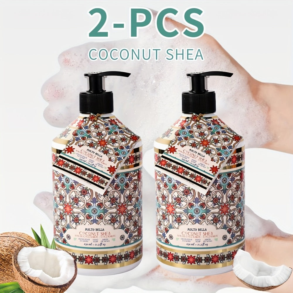 Moisturizing Liquid Hand Soap 2-Pack 21.3 fl oz Each – Foaming Pump Dispenser in 5 Scents, Gentle Gel Formula for All Skin Types
