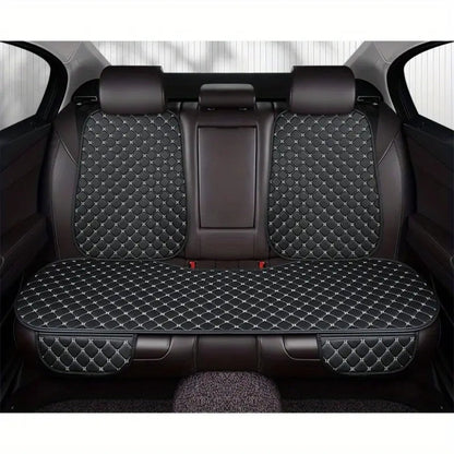Car Seat Cover Rear Bench Protector with Source-Listed Water-Resistant Surface in Black or Red