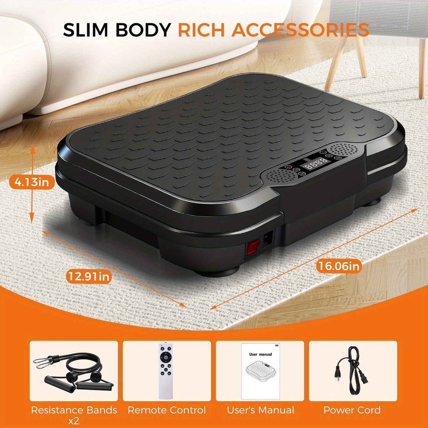 Vibration Platform Machine 2025 Upgraded – 450 LB Capacity Whole Body Vibration Trainer for Lymphatic Drainage, Blood Circulation
