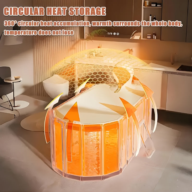 Portable Hot Tub Foldable for Garden, Patio and Yard Use, with the Listed Configuration, for Everyday Use and Organized Storage