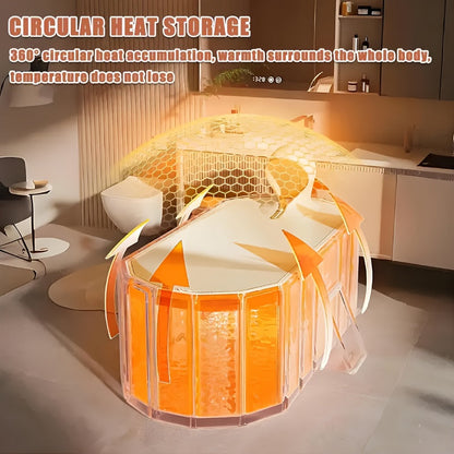 Portable Hot Tub Foldable for Garden, Patio and Yard Use, with the Listed Configuration, for Everyday Use and Organized Storage