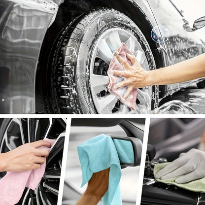 Reusable Microfiber Cleaning Towels 30-Pack, Kitchen Dish Cloth Roll, Absorbent Hand-Torn Disposable Napkins