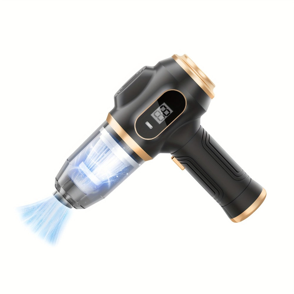 Cordless Handheld Vacuum Cleaner with LCD Display & Multi-Nozzles, 9000Pa Suction 50000RPM HEPA Filter