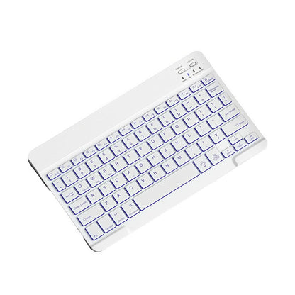 RGB Backlit Keyboard and Mouse Combo 7 Color LED, Ultra-Thin Scissor Keys Quiet Wired Set for PC Desktop Laptop