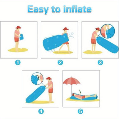 Inflatable Air Sofa Outdoor Camping Lounger 440LB Heavy Duty Quick Inflate Portable Lazy Bag Sofa Bed with Carry Bag Lightweight Compact