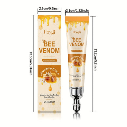 Bee Venom and Hyaluronic Acid Eye Cream Three-Pack in Coordinated Gold-and-White Cosmetic Tubes