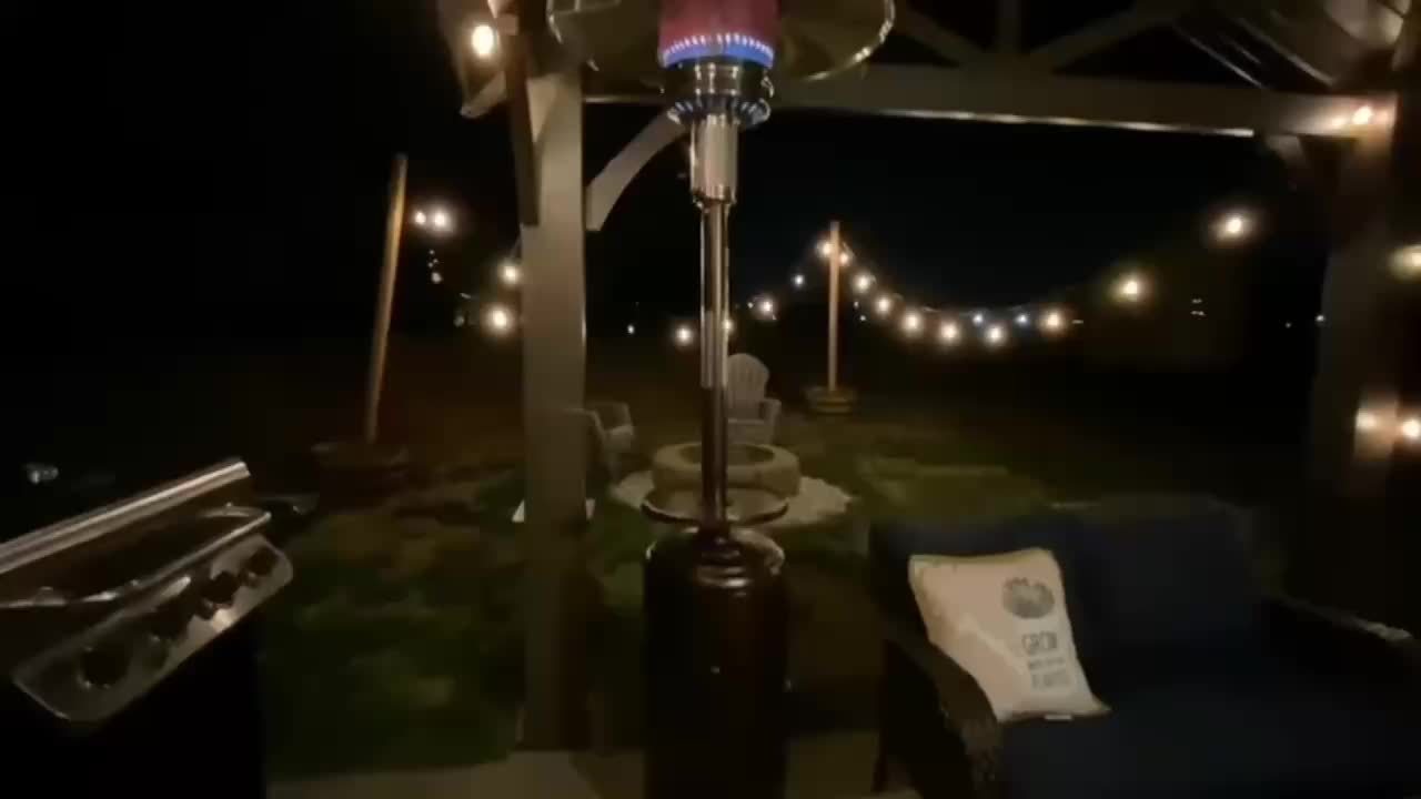 Patio Heater, Propane Outdoor Standing Stainless Steel Garden Party for Garden, Patio and Yard Use