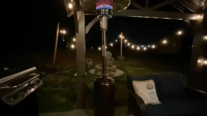 Patio Heater, Propane Outdoor Standing Stainless Steel Garden Party for Garden, Patio and Yard Use