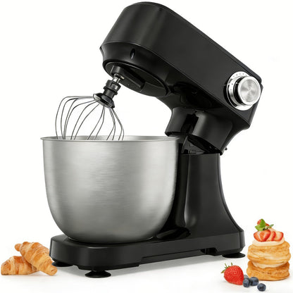 Electric Food Mixer 4.8 Qt 12-Speed Portable Stand Mixer for Daily Baking with Egg Whisk Dough Hook Flat Beater Kitchen Tilt-Head Mixer