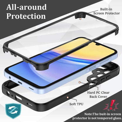 Samsung Galaxy A-Series Rugged Case with Built-In Screen Protector – Full Body Shockproof Phone Cover for Galaxy A15 A16 A17 A36 A37 A56 A57
