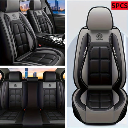 Padded Car Seat Covers in Five Colors with Single Front, Front Pair or Five-Seat Set Options