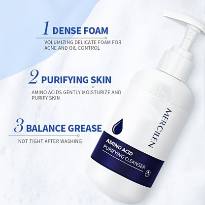 Gentle Purifying Amino Acid Face Wash, Foam Cleanser for All Skin Types, Deep Cleanse Without Stripping Moisture Barrier