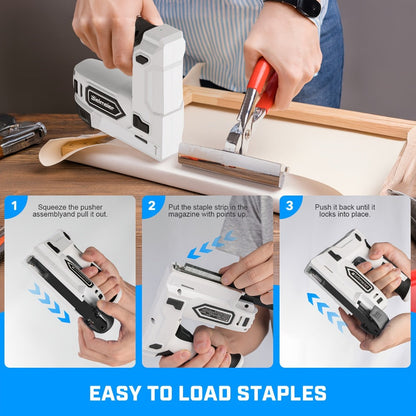 Cordless Stapler Nailer 2-in-1, 20V/4V Brad Nailer Without Compressor, with Safety Striker Guard