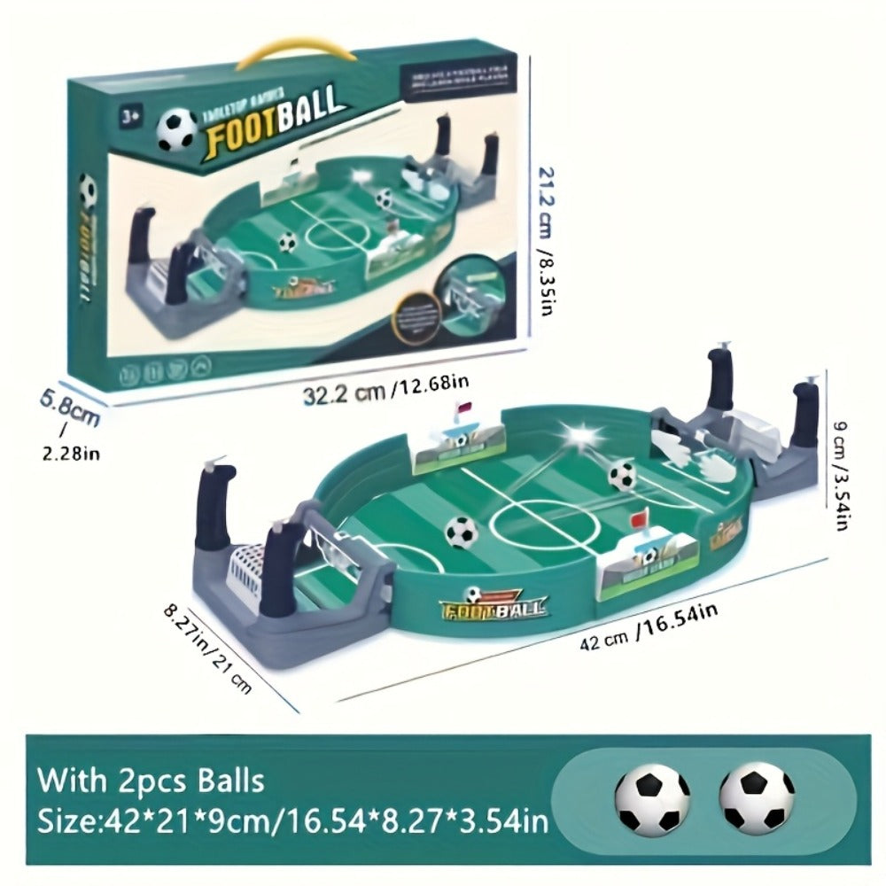 Tabletop Soccer Game for Kids, Portable 2 Player Football Board Game, Parent-Child Competitive Table Football Toy