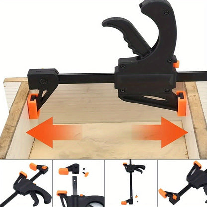 F Clamp Woodworking Quick Clamp Set Ratcheting Bar Clamp with Trigger Handle for Wood Glue DIY Projects