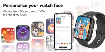 Smartwatch Alexa Built-in 1.83" HD – Wireless Calling, 100+ Sport Modes, Heart Rate, SpO2 and Sleep Readouts, Optional Woven