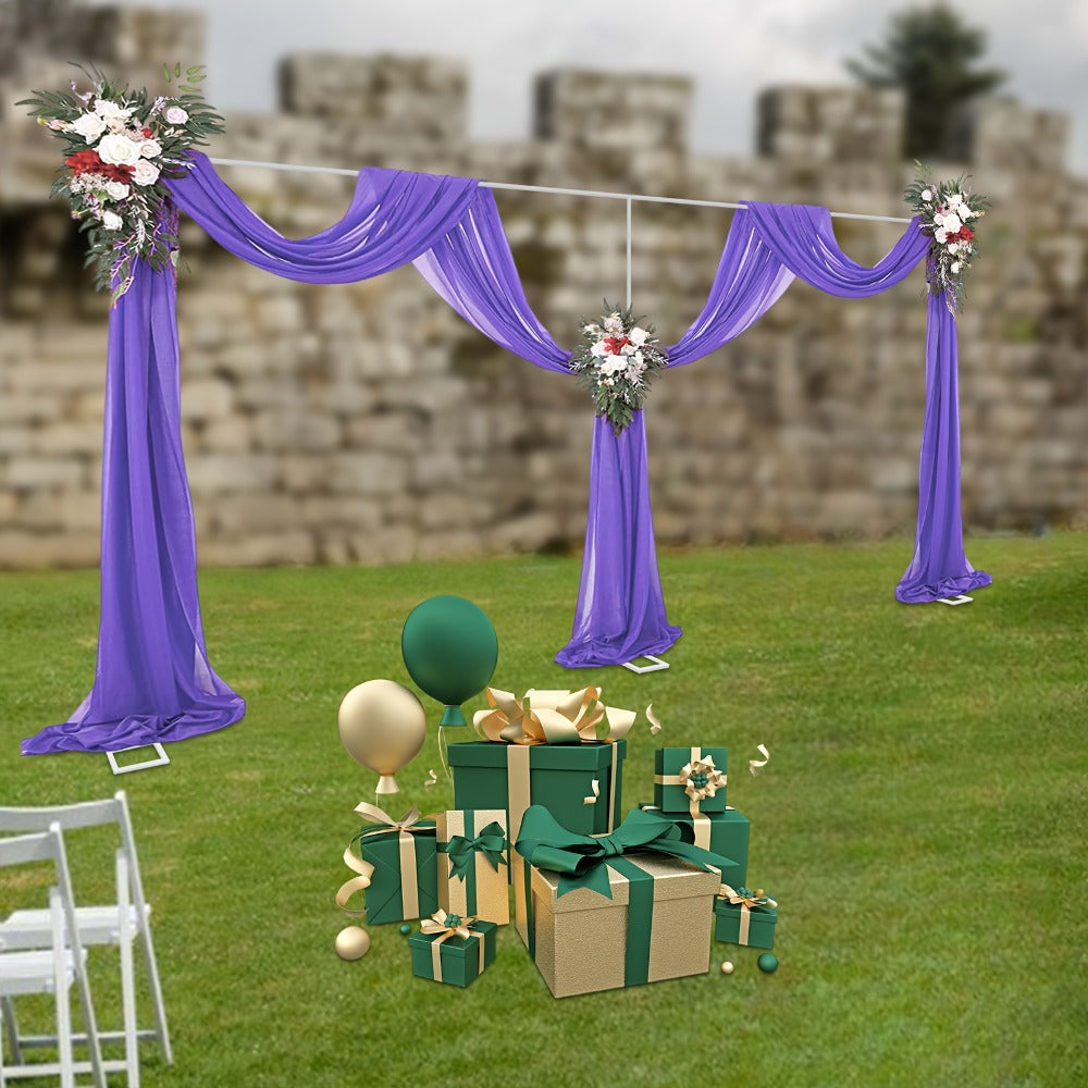 Pipe and Drape Backdrop Stand 10x20ft Heavy Duty Stainless Steel Portable Wedding Party Photography Background Support System with Base Kit