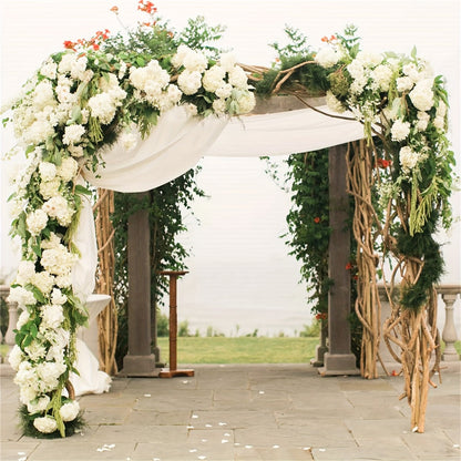 Artificial Hydrangea Flowers with Stems 60 Pack – Fake Hydrangea Flower Heads for Wedding Centerpieces, Bouquets, DIY Home Decor