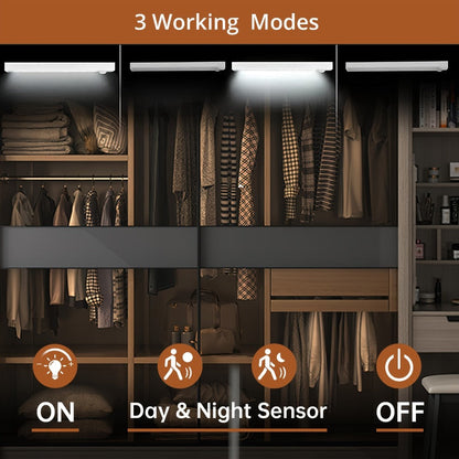 Motion Sensor Cabinet Light 3-Pack, 3-Color Temperature Dimmable Under Counter Closet Light