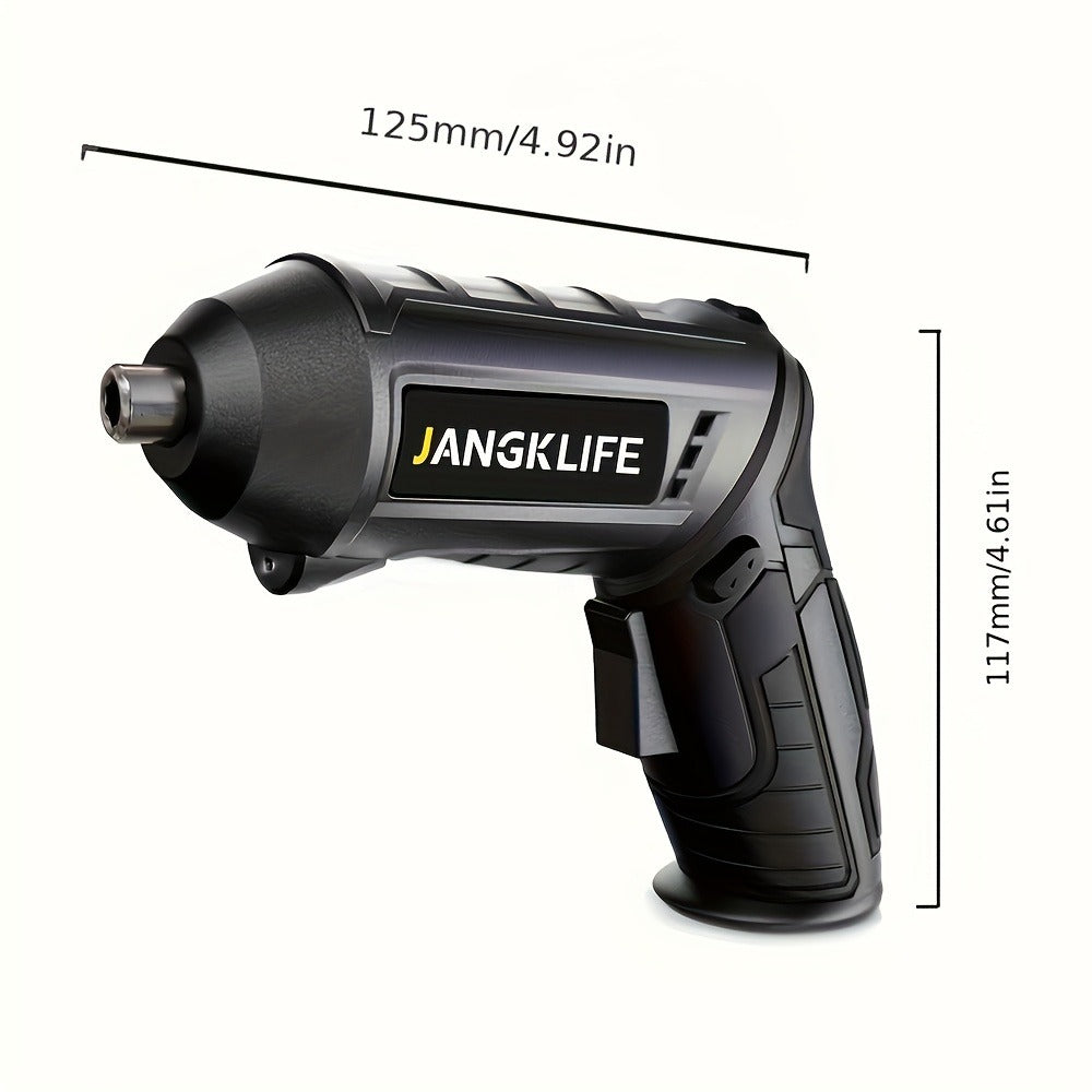 Electric Screwdriver Set 16pcs, 90° Rotatable Foldable Cordless Screwdriver Kit with 1200mAh Rechargeable Battery & Bits
