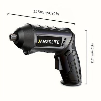 Electric Screwdriver Set 16pcs, 90° Rotatable Foldable Cordless Screwdriver Kit with 1200mAh Rechargeable Battery & Bits