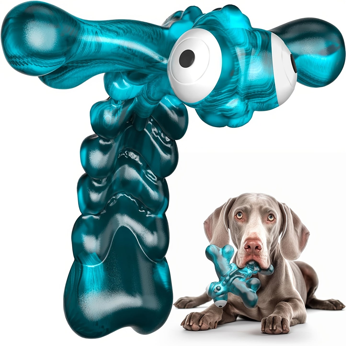 Interactive Dog Chew Toy Indestructible Nylon Bone for Aggressive Chewers – Bacon Flavor Durable Chew Toy for Large Medium Heavy Dogs