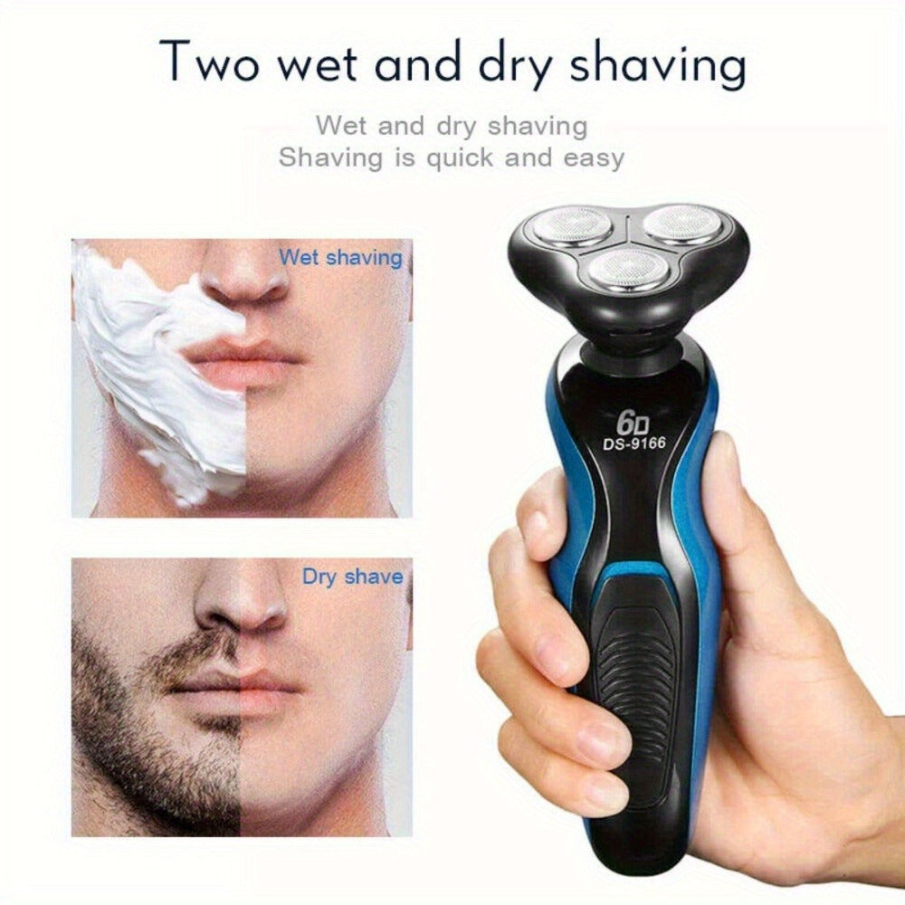Electric Shaver 4-in-1 Men’s Razor and Beard Trimmer Kit with USB Rechargeable Power for Wet/Dry Use