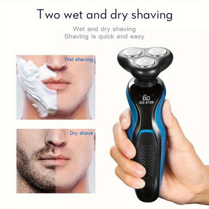 Electric Shaver 4-in-1 Men’s Razor and Beard Trimmer Kit with USB Rechargeable Power for Wet/Dry Use