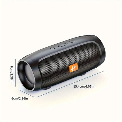 Bluetooth Speaker Compact Cylindrical Model with Rechargeable Lithium Battery, USB Charging and Three Colors