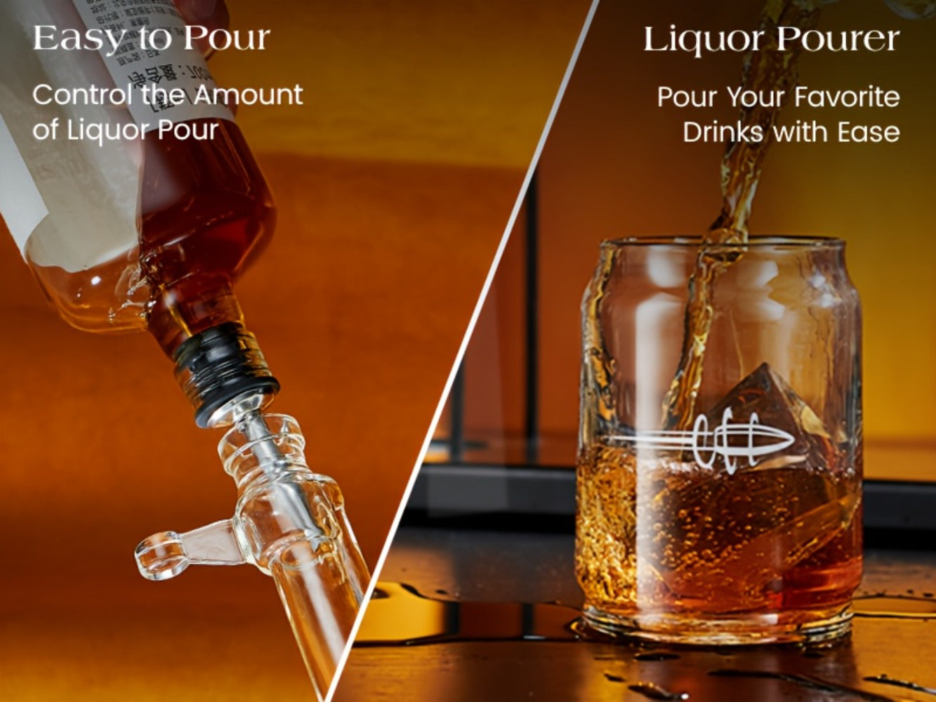 AK-47 Whiskey Gun Decanter Set with Detachable Magazine and Two 6.75oz Glasses, 17.6oz Liquor Dispenser Military Style Home Bar Decanter