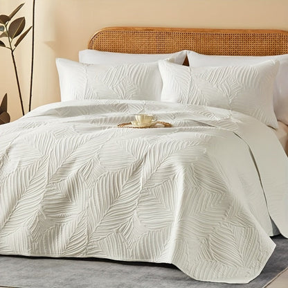Quilt Set 2-3pcs – Lightweight Microfiber Bedspread Coin Pattern Coverlet All Seasons Twin Full Queen King Cal King