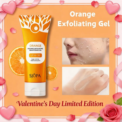 Exfoliating Face Gel 100g - Orange Vitamin C Salicylic Acid Pore Cleansing Physical Exfoliant
