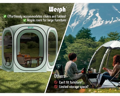 Gazebo Screen House 6x6ft Pop Up Canopy Mosquito Netting Backyard for Garden, Yard and Pest Management
