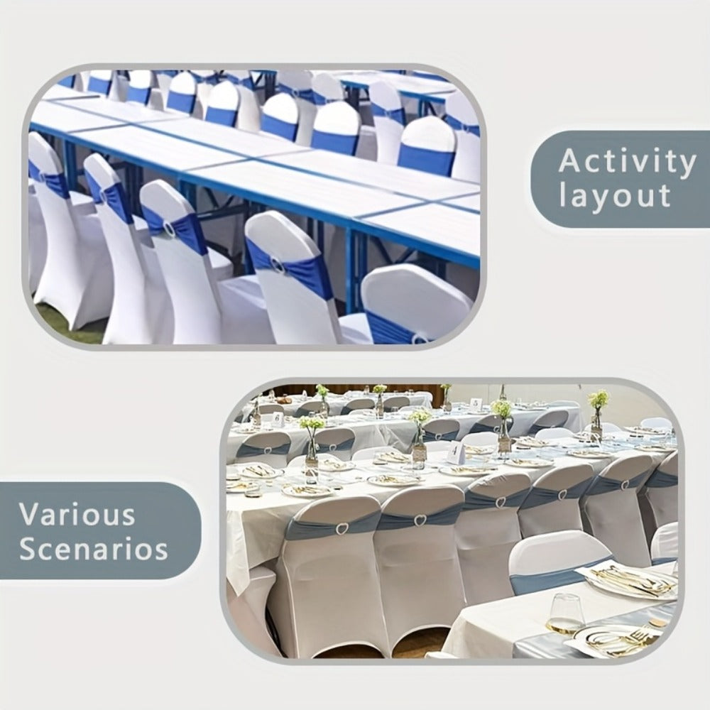 Spandex Chair Covers Bulk, Elastic Stretch Universal Fit Banquet Chair Protectors, Wedding Chair Covers for Weddings