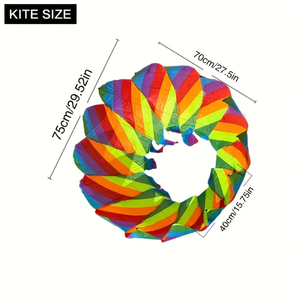 Rotating Lotus Tail Kite 3D Flower Basket Iridescent Kite for Kids Adults with the Listed Color, Size or Set Options for Everyday Use