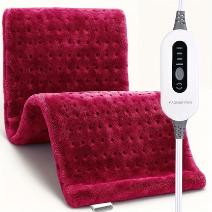 Heating Pad for Back & Neck Pain, Ultra Flannel, Fast Heating, Dry & Moist Heat, Auto Shut-Off