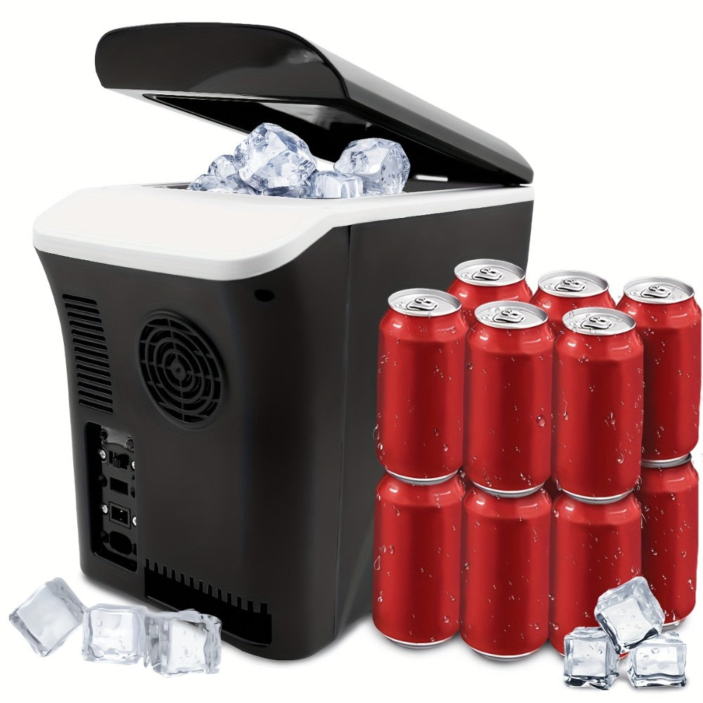 Car Mini Fridge, 3 Gallon 12V/24V DC Portable Car Refrigerator Cooler, Cools to -7°C, Fits 12x330ml Cans