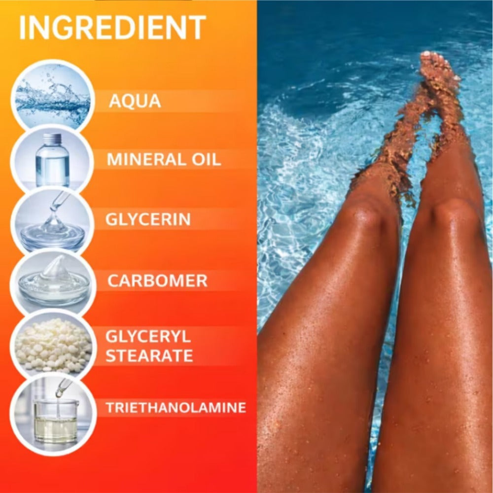 Sunless Self Tanner Lotion 3.38oz – Instant Deep Bronze Glow, Lightweight Non-Greasy Hydrating Self-Tanning Body Lotion