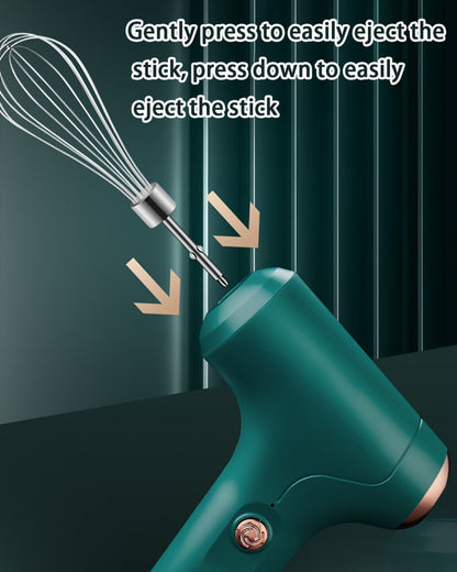 Cordless Electric Egg Beater & Cream Whipper - Handheld Stand-Up Portable Mixer for Cake Baking, Ice Cream & Whipping