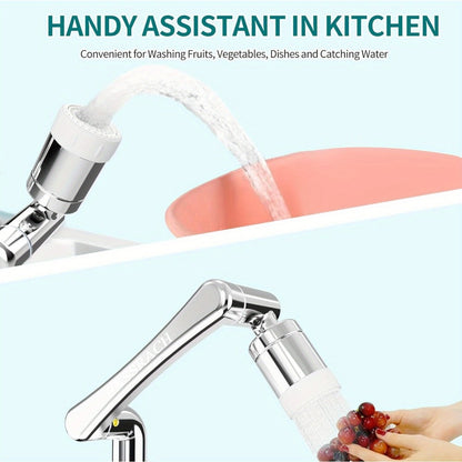 1440° Rotating Faucet Extender Brass Multifunctional 1080° 360° Swivel Robotic Arm Sink for Home Plumbing Maintenance and Repair