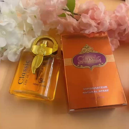 Arabian Perfume for Women - Sultan Amber Dubai Fragrance Spray EDT 100ml 3.4 oz, Intense Floral Amber Scent with Golden Oud Oil