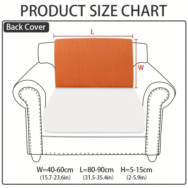 Sofa Cover Sectional Panel Options for Single to 4 Seats, Chaise, Armrest Pair or Backrest in Five Colors