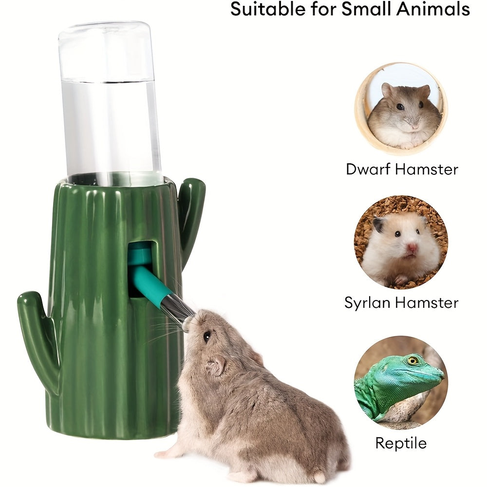 Ceramic Pet Water Bottle with Holder – BUCATSTATE Leakproof Small Animal Water Feeder for Hamsters Guinea Pigs Rabbits
