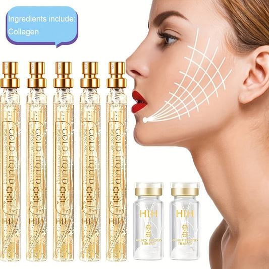 Collagen Protein Thread Lift Set Instant Face Absorbable Silk Fibroin Serum Threads Face Essence Gift Set