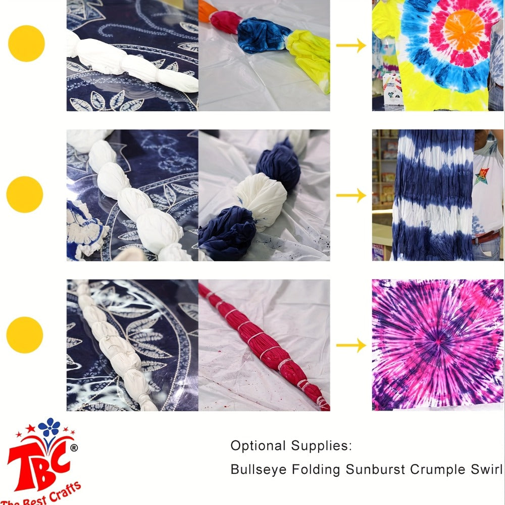Tie Dye Kit 24 Colors All-in-One Set for Kids Teens Adults & Beginners, Squeeze Bottles Gloves Rubber Bands Carry Case