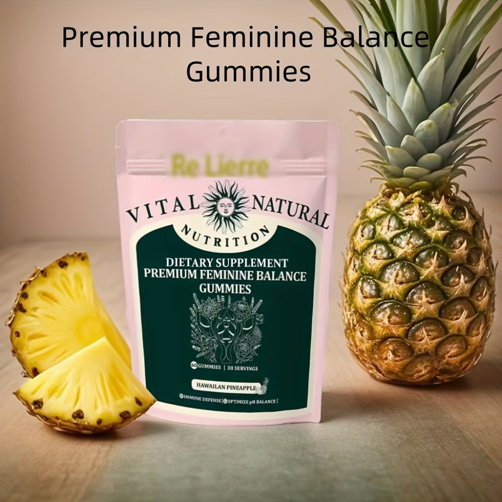 Vitamin C Probiotic Gummies for Women's Health, Hawaiian Pineapple Flavour, Daily Immune & Gut Support Supplement for Women