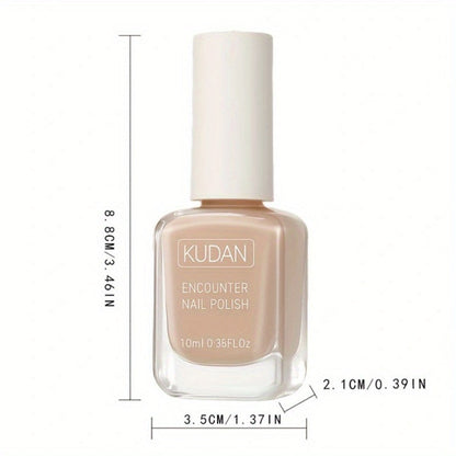Gray-Blue Air-Dry Nail Polish Two-Bottle Set with Glossy Finish and 0.35 fl oz Bottles for Manicures